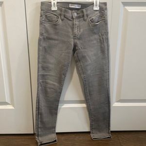 Banana Republic Grey Wash Skinny Ankle Jean. Size 25 Petite.